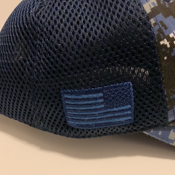 Tactical American Flag Cap Velcro SnapBack with Velcro label - Picture 3 of 5